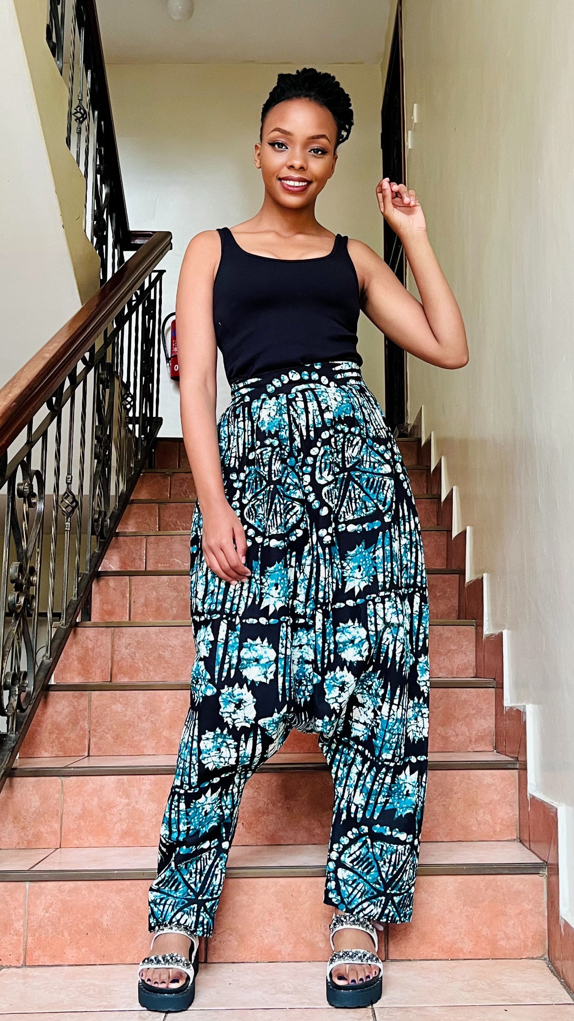 Viva - African Print Harem Pants
