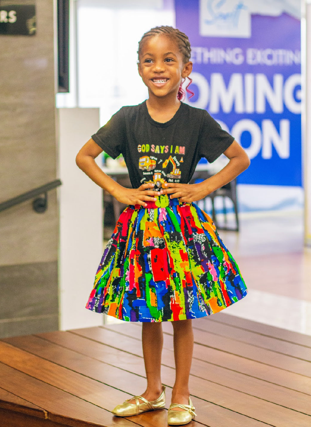Luda Kiddies African print skirt