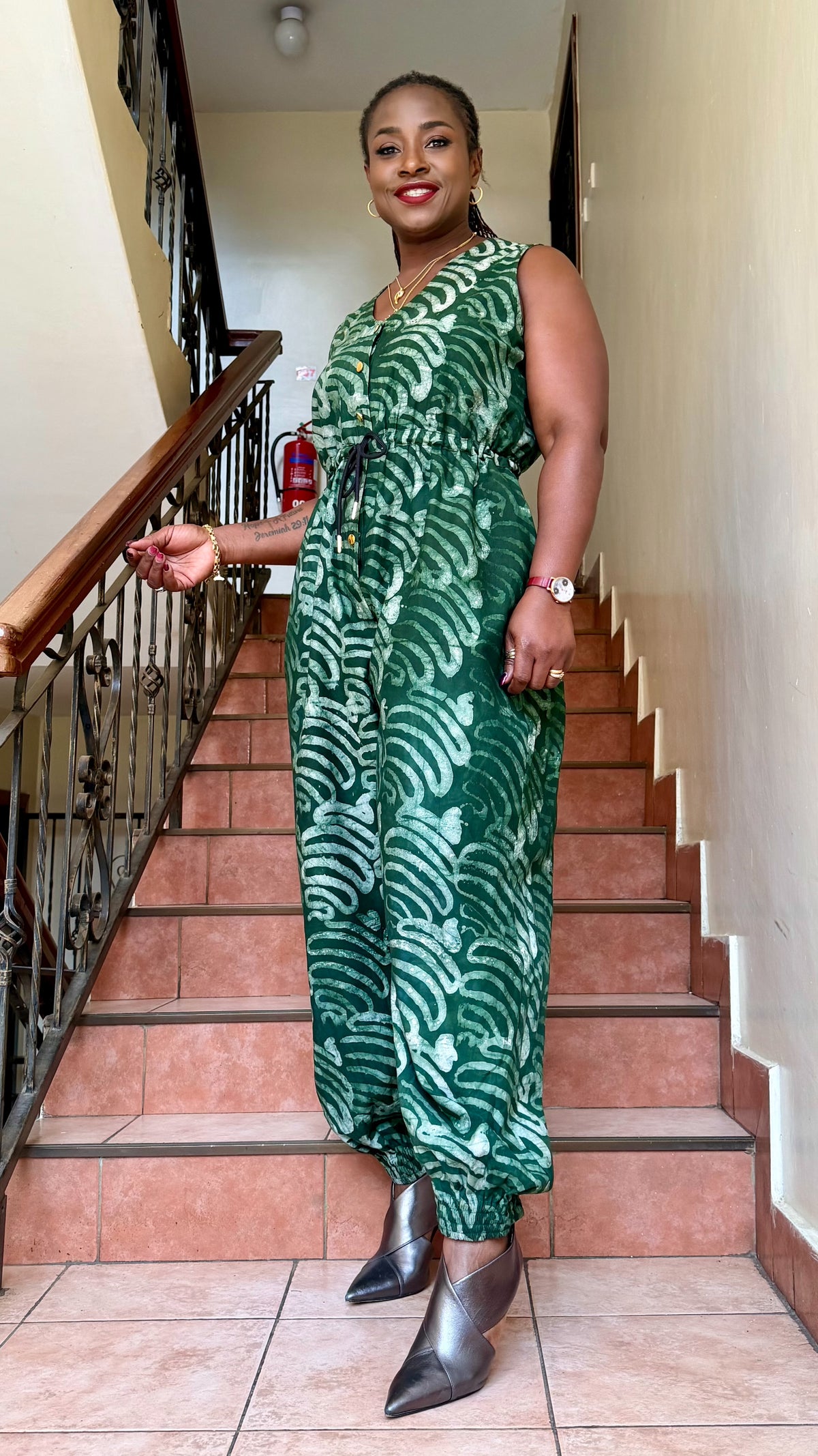 Zuri - Adire jumpsuit.