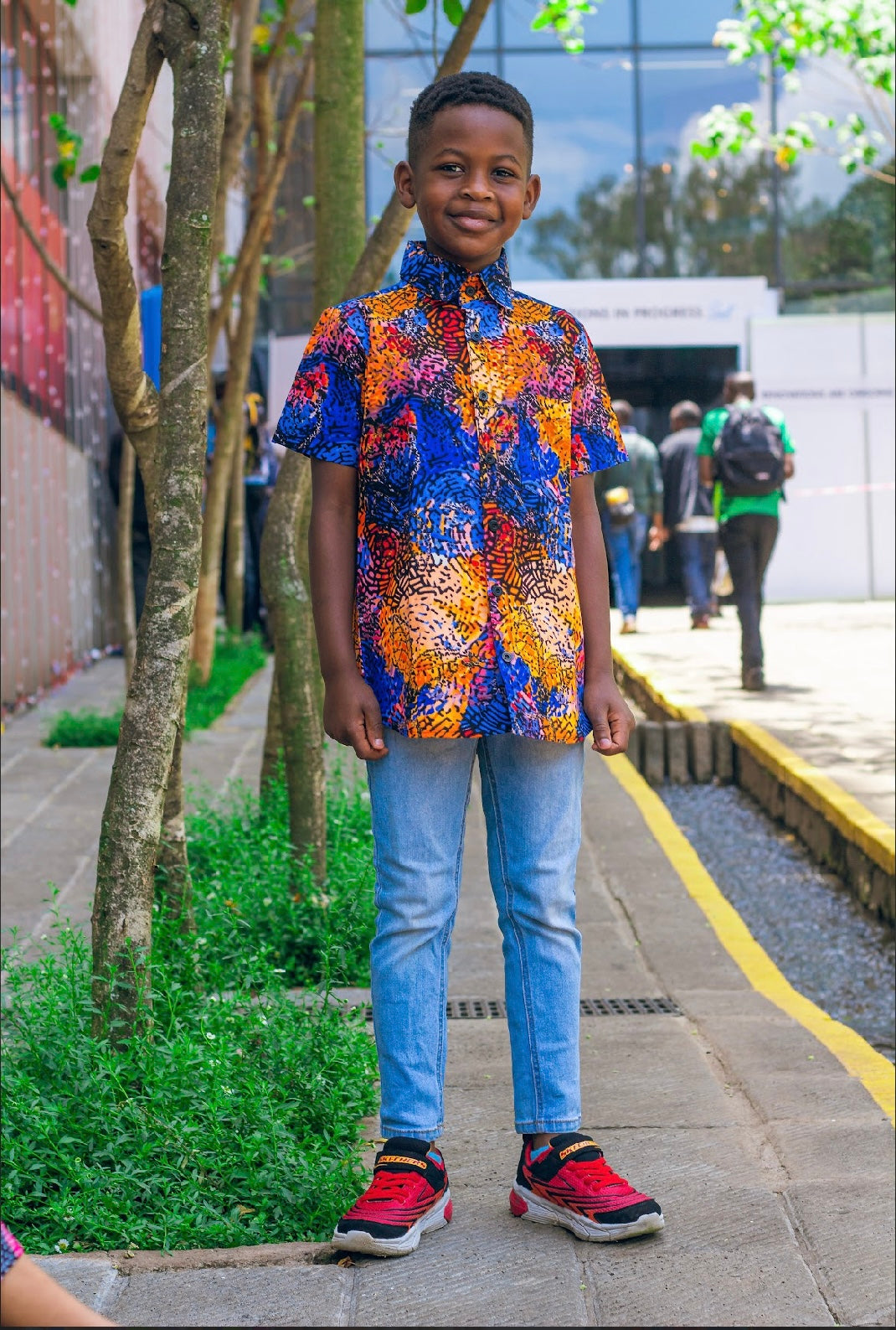 Les Jola - Kiddies African Print Shirt