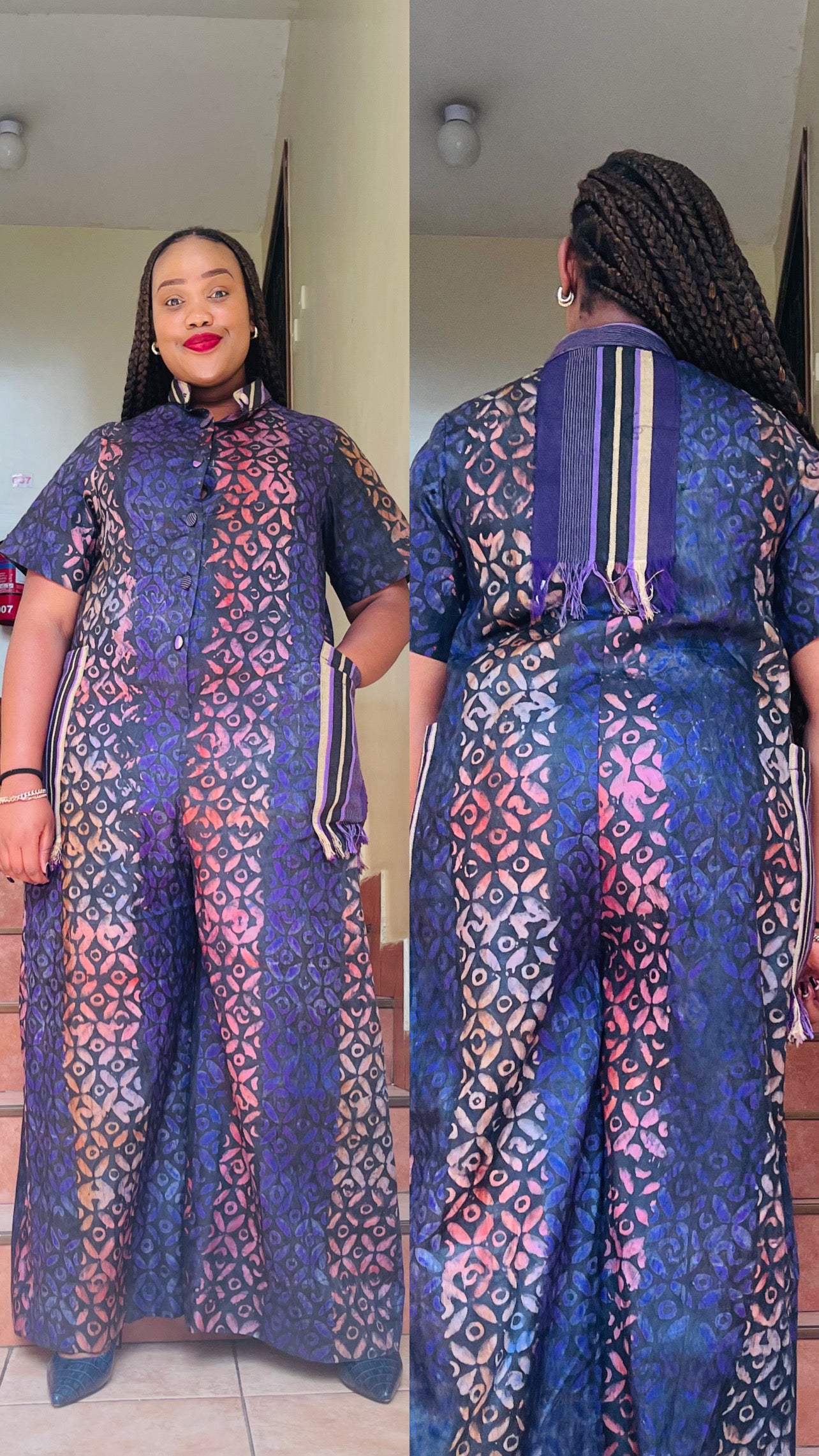 Teni - Adire and Aso-Oke Jumpsuit