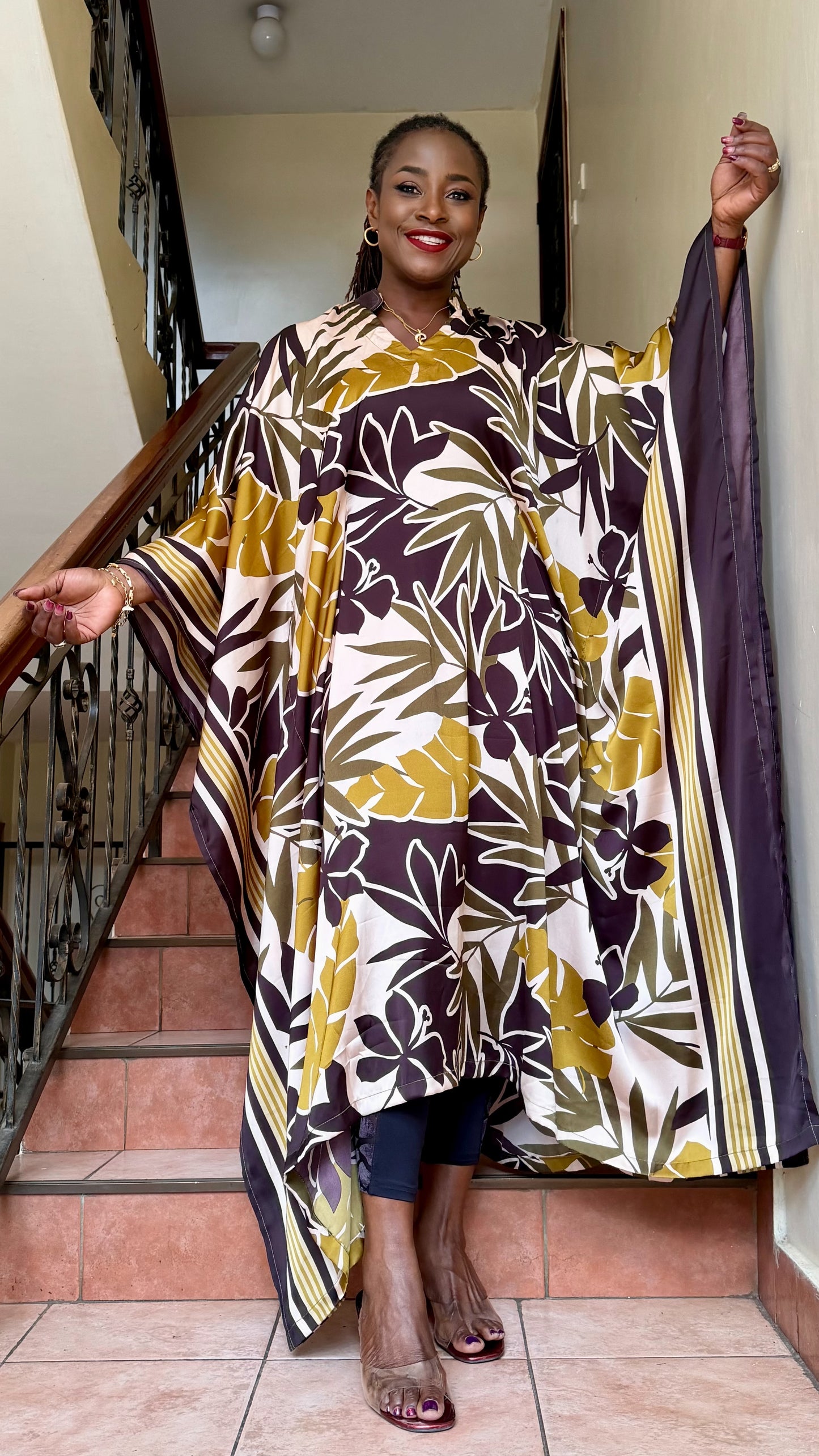 Aisha - Silk bubu with hidden waist tie.