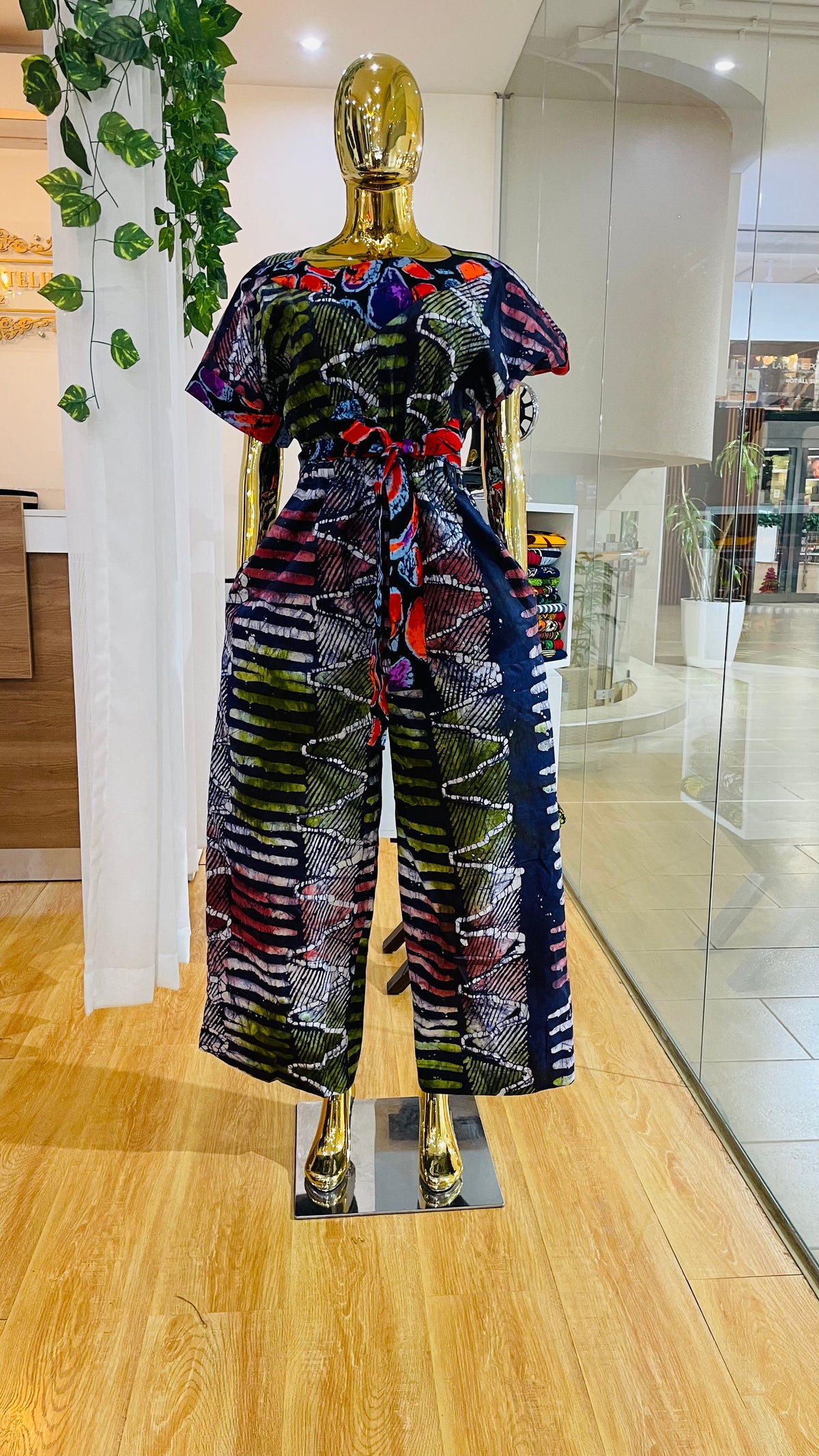 Kai - African print and Adiré mix Jumpsuit