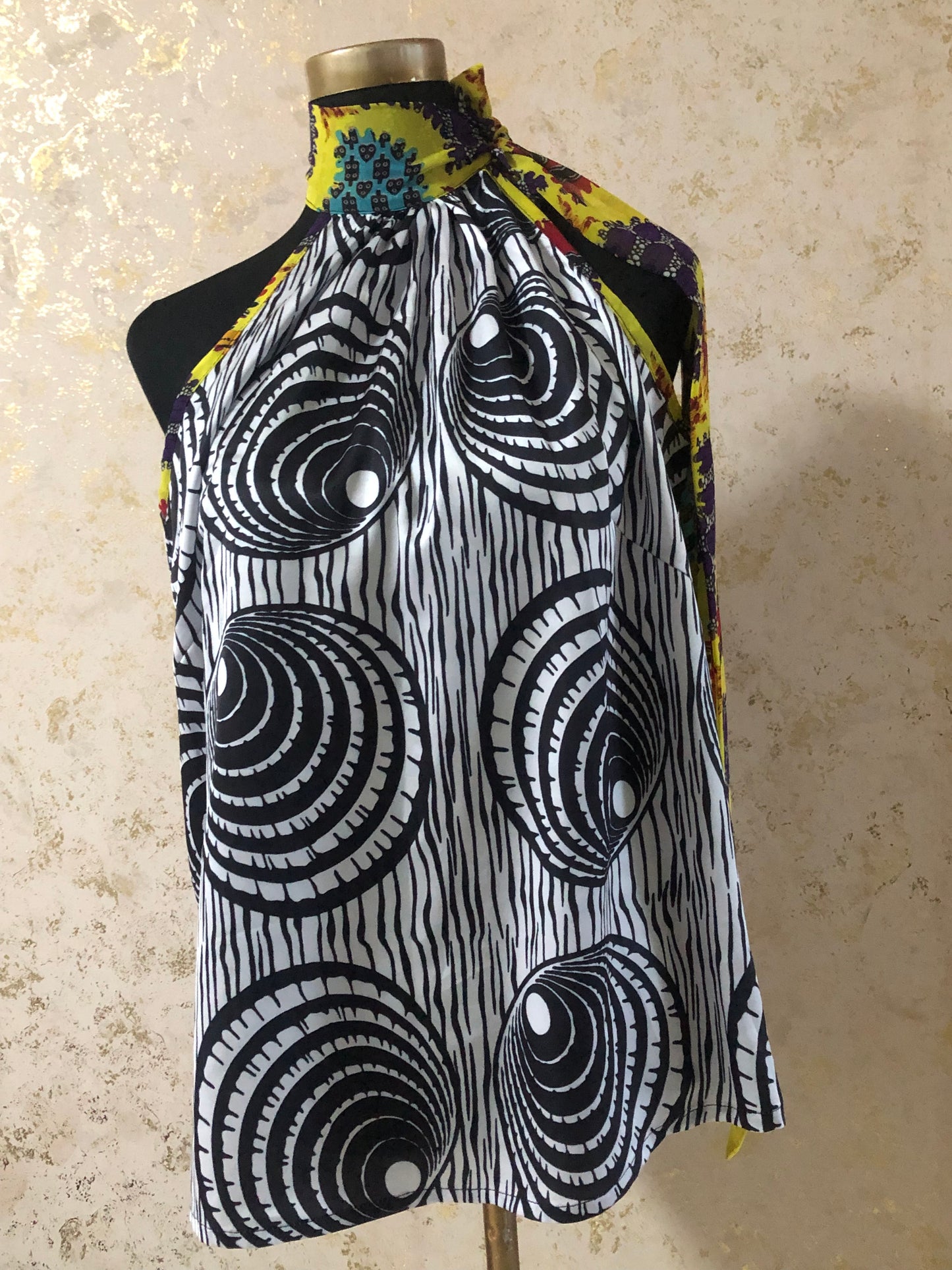 Belle - chiffon and silk top