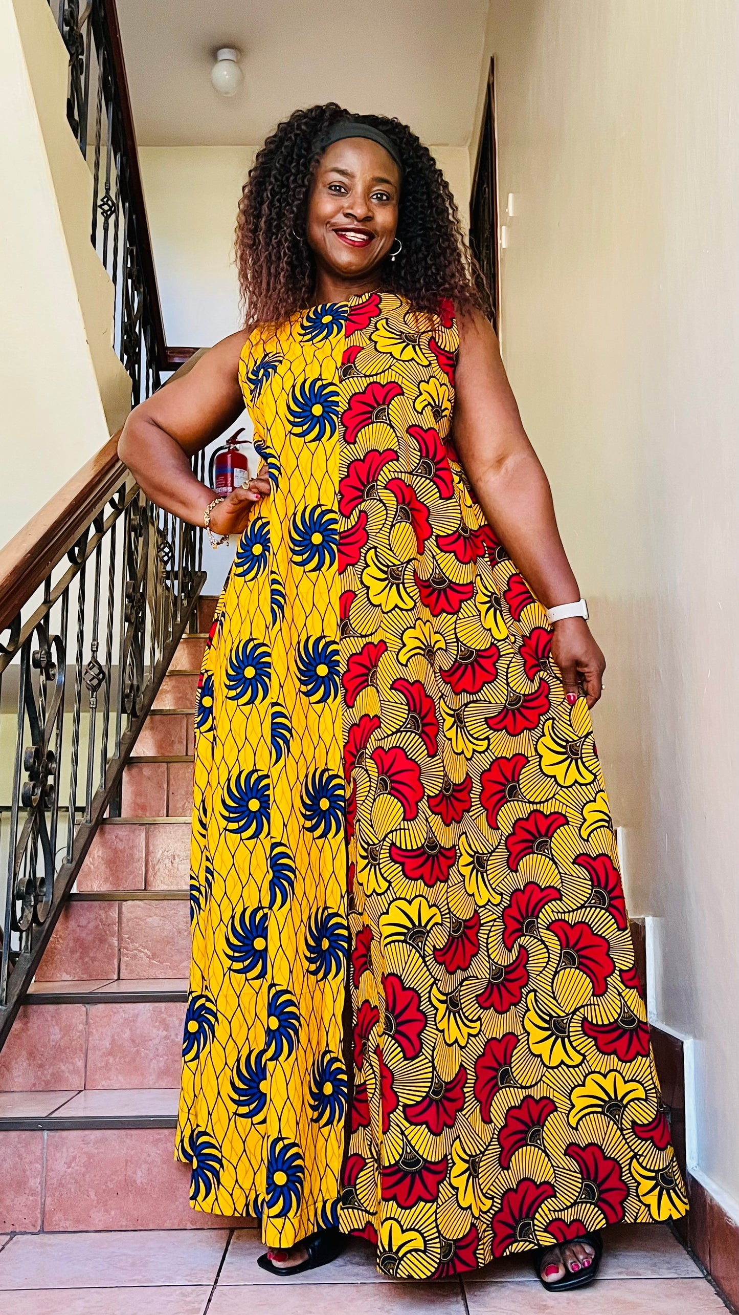 Split Combo - African Print Tent Dress