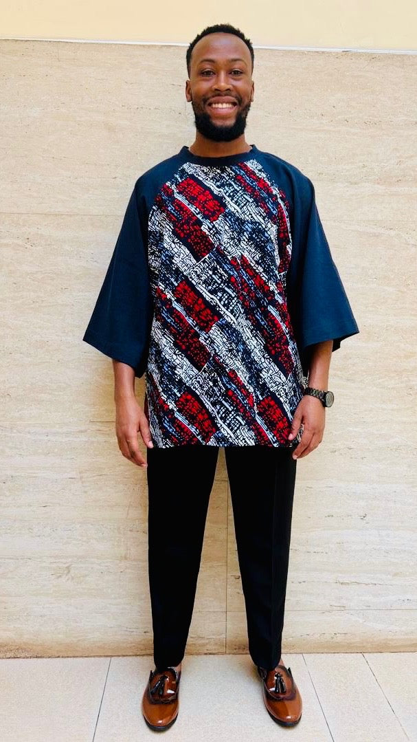 Ovie- African Print & Jersey Mix