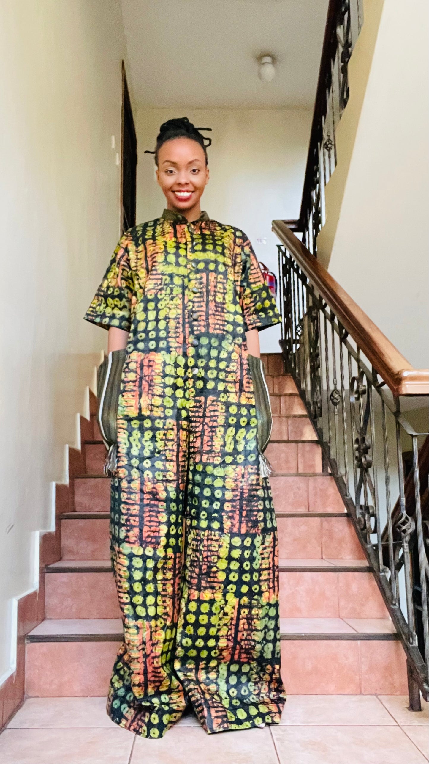Teni - Adire and Aso-Oke Jumpsuit