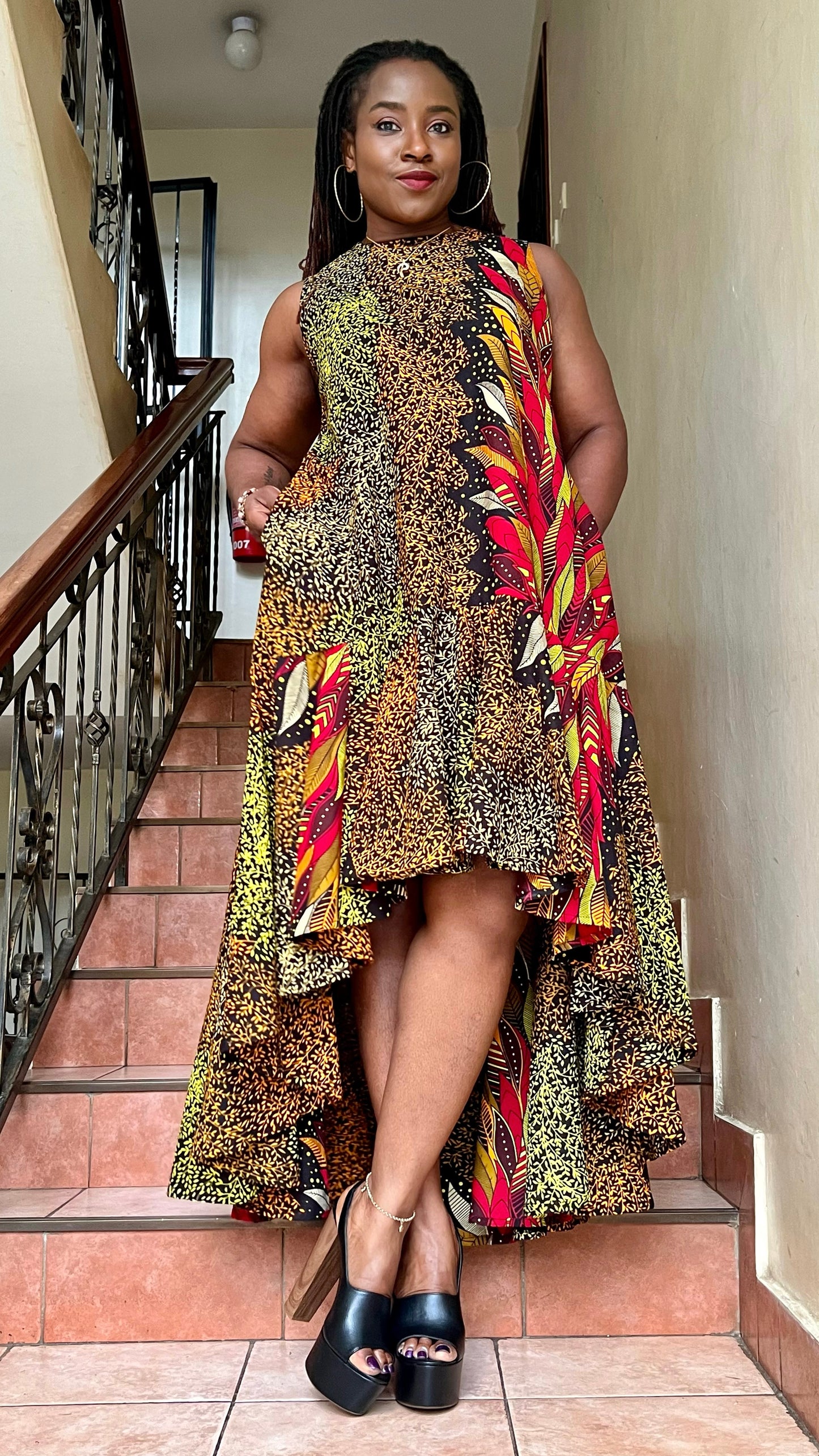 Taipei Flow - African Print Dress