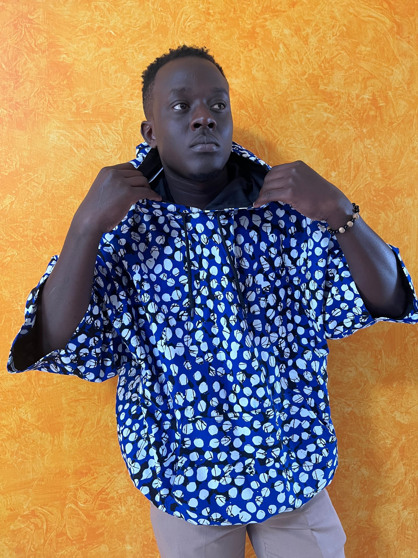 Buga Men's Hoodie- African print