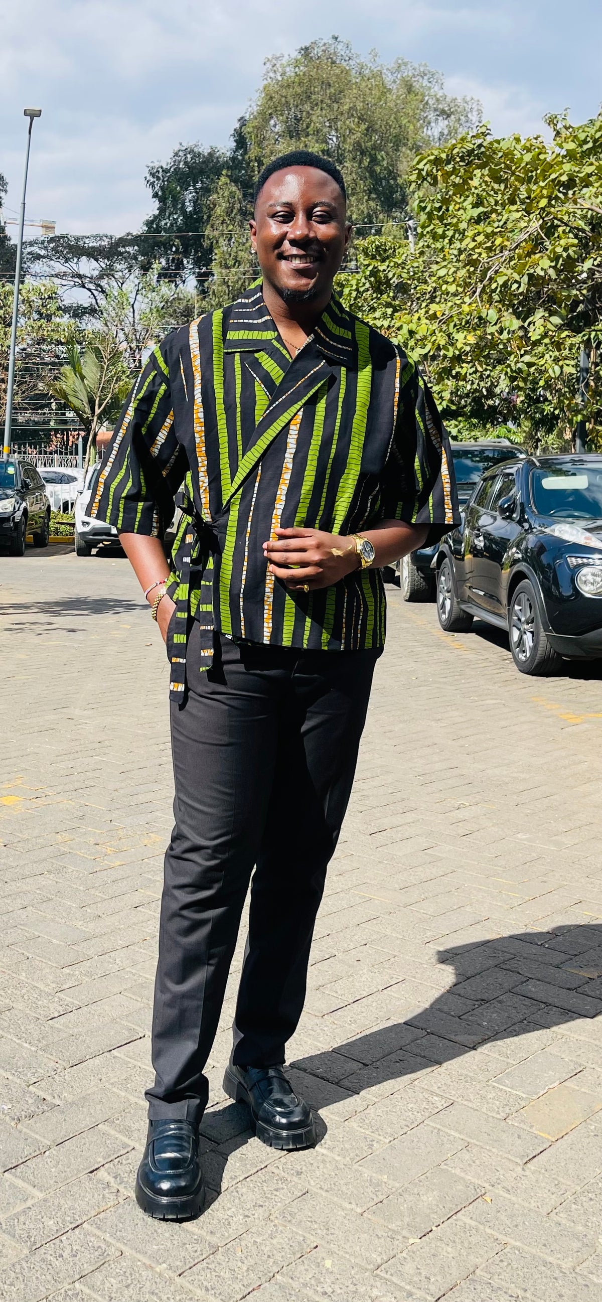 Ekubo - Boxy Ankara shirt