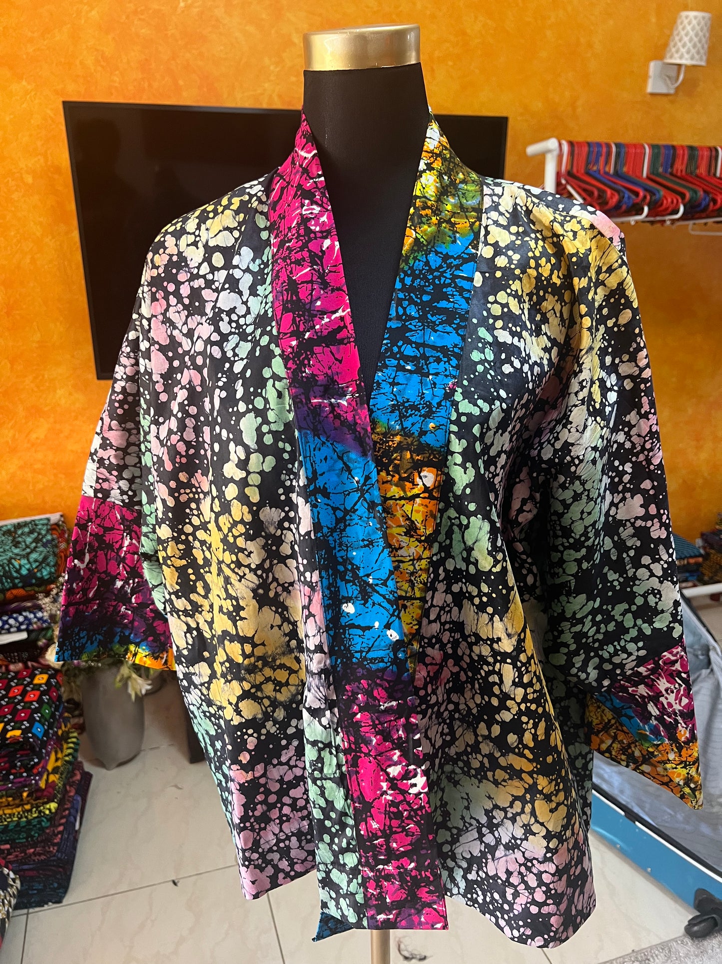 Ki-jacket - African print and Adiré palazzo set