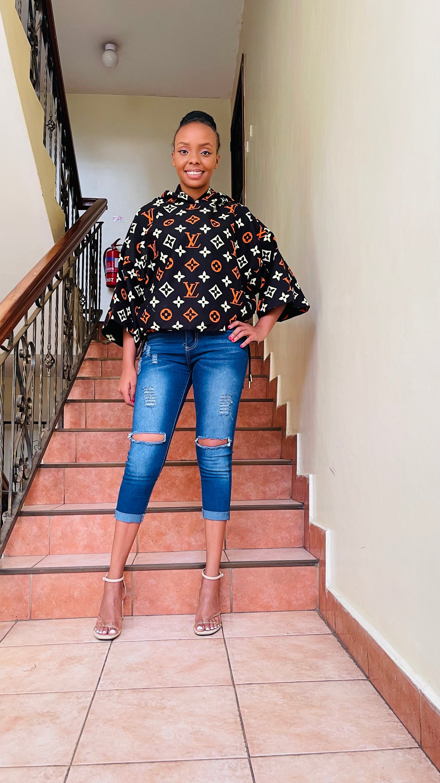 Buga - African Print Ladies Hoodie