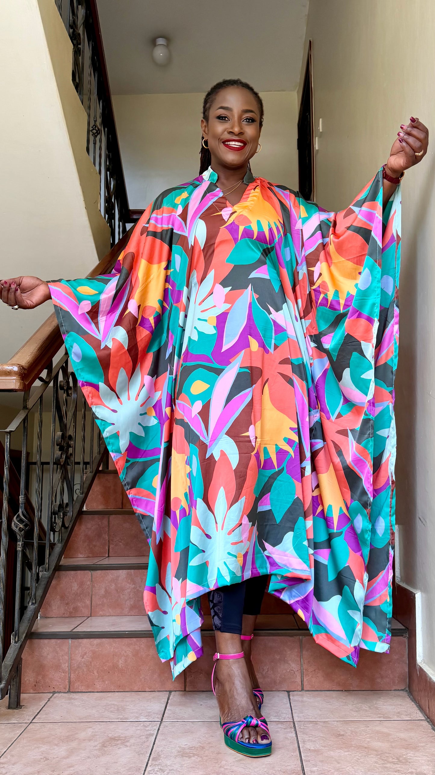 Aisha - Silk bubu with hidden waist tie.
