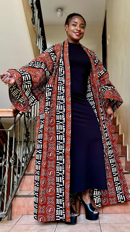 Nebo - African print Kimono