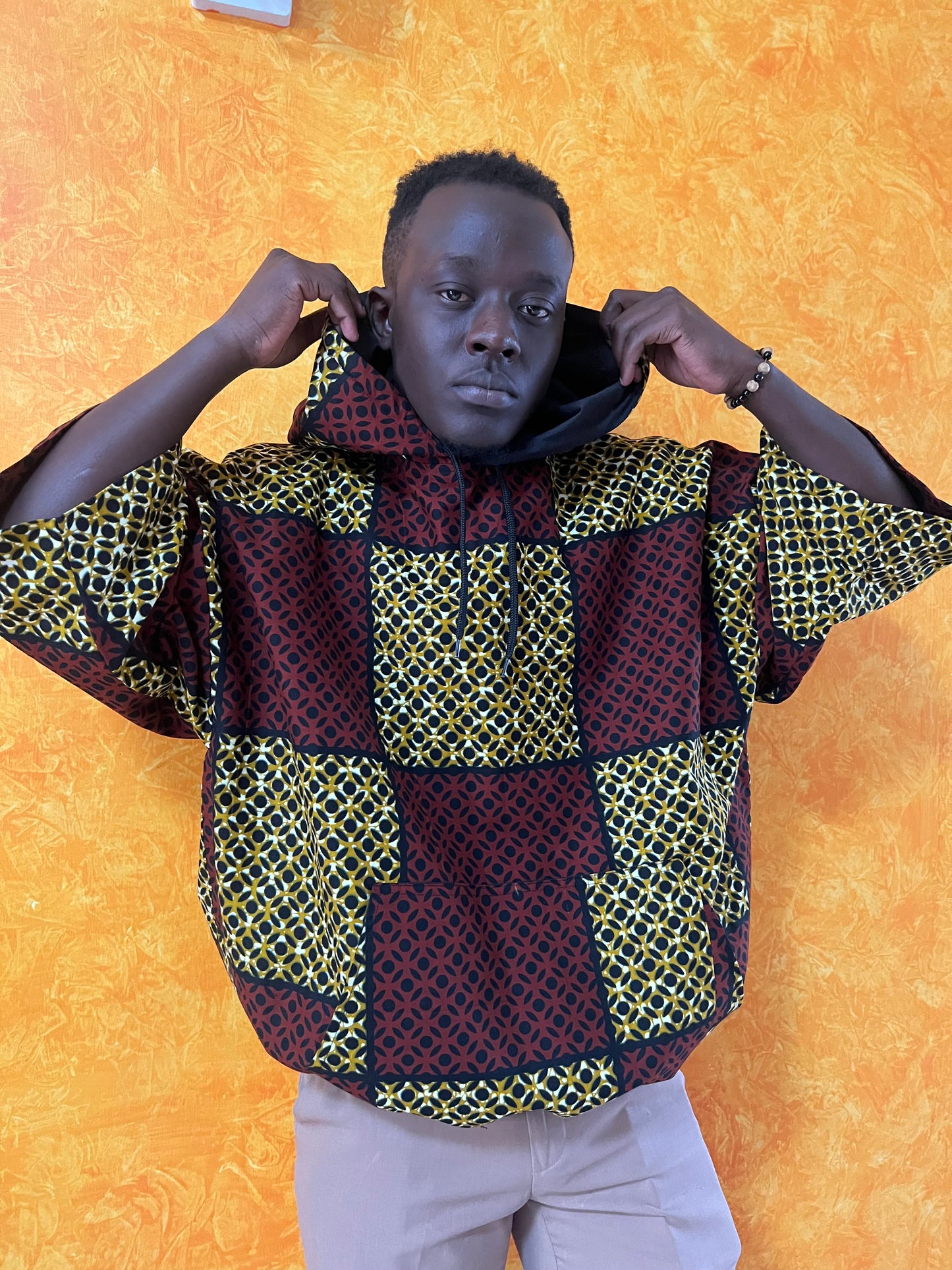 Buga Men's Hoodie- African print