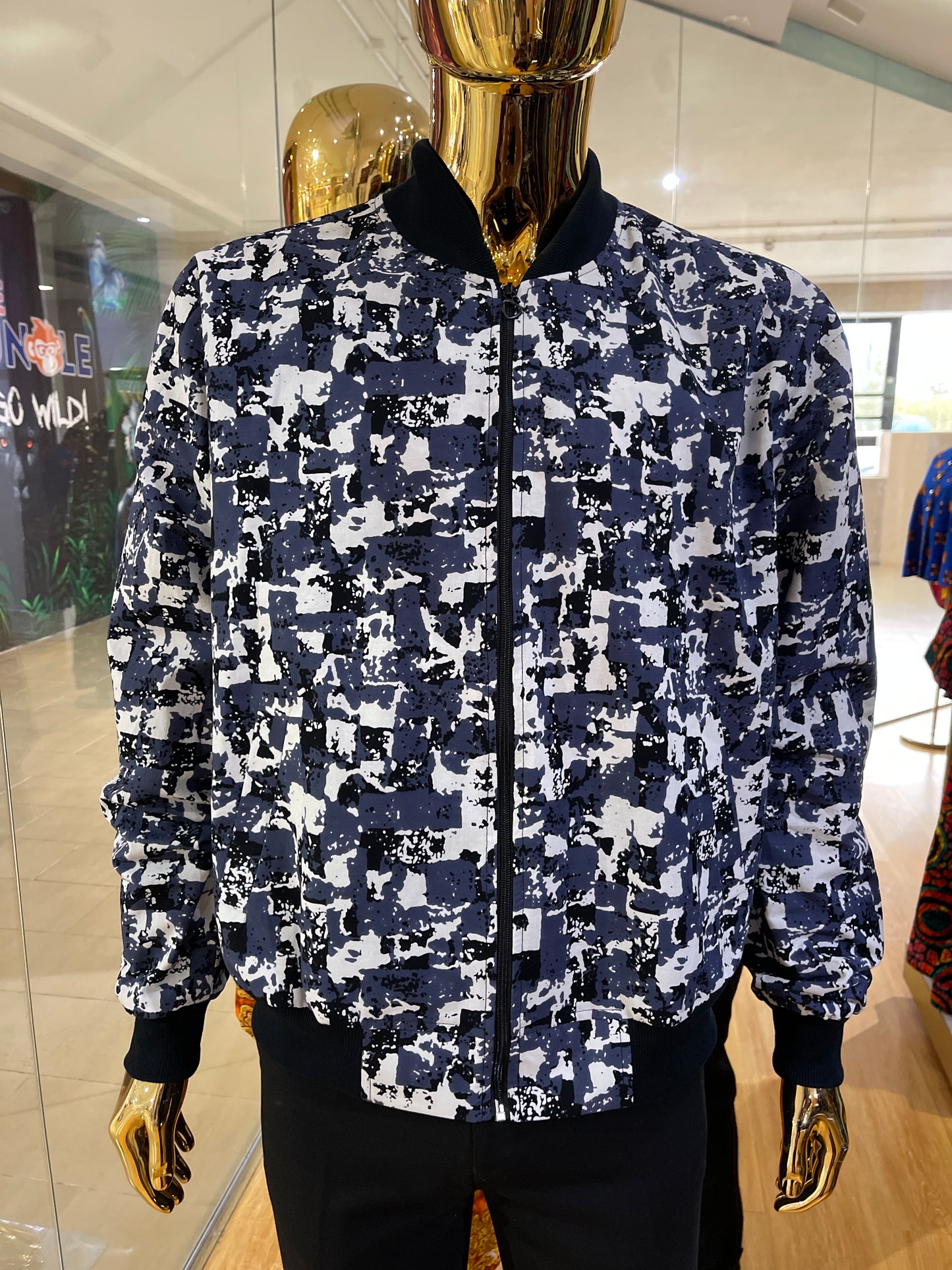 Gito - African print bomber jacket