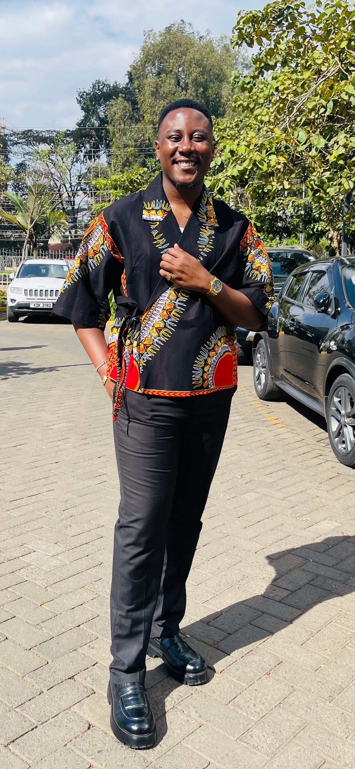 Ekubo - Boxy Ankara shirt