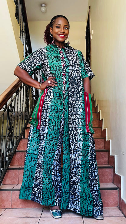 Teni - Adire and Aso-Oke Jumpsuit