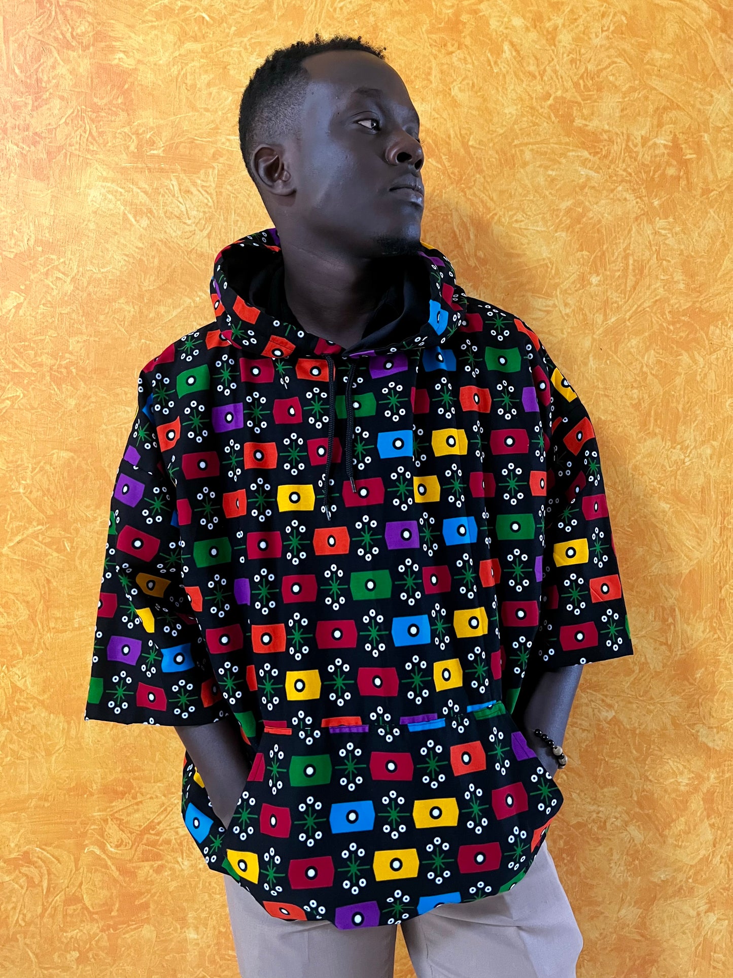 Buga Men's Hoodie- African print