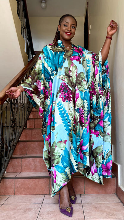 Aisha - Silk bubu with hidden waist tie.