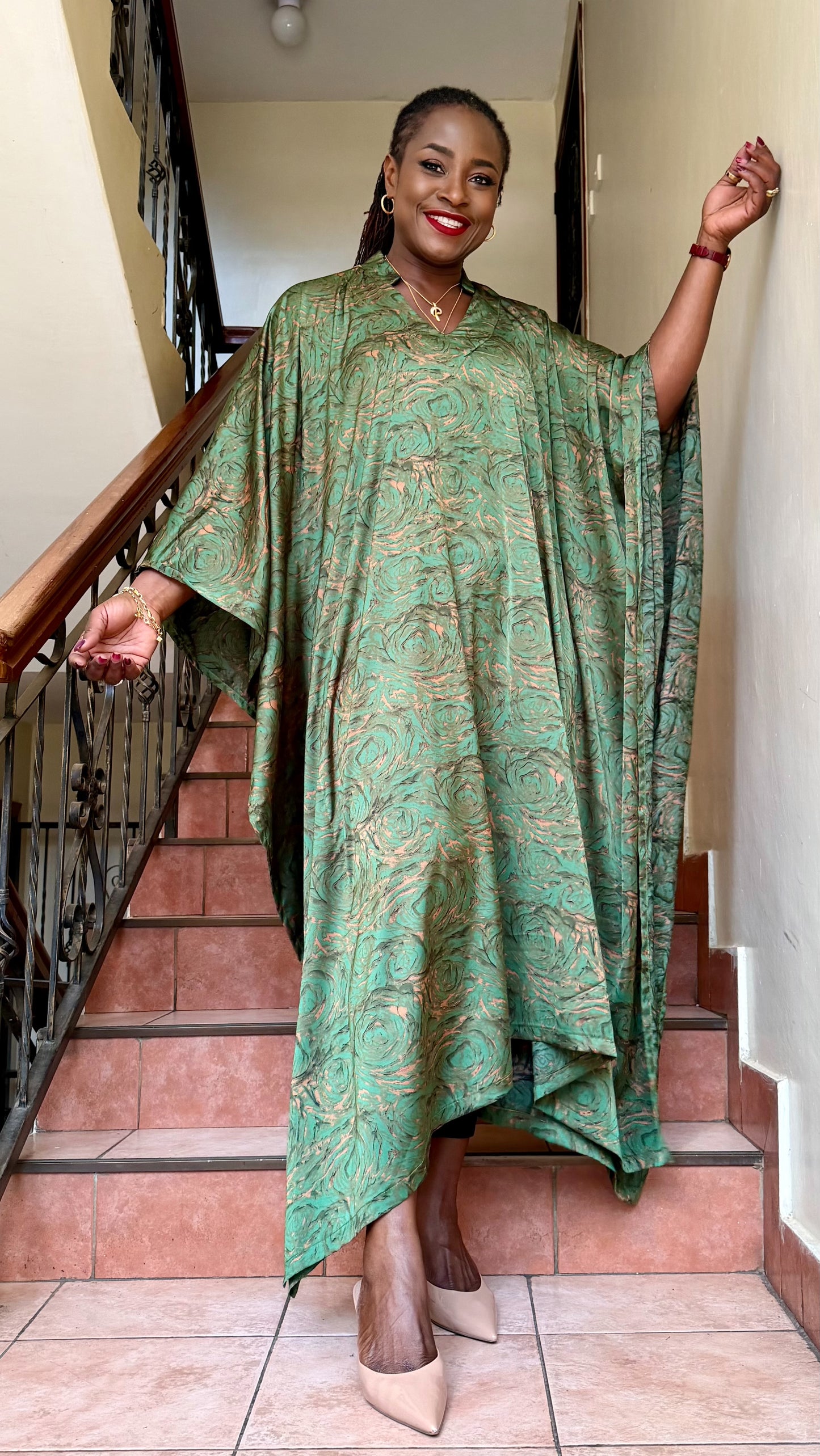 Aisha - Silk bubu with hidden waist tie.