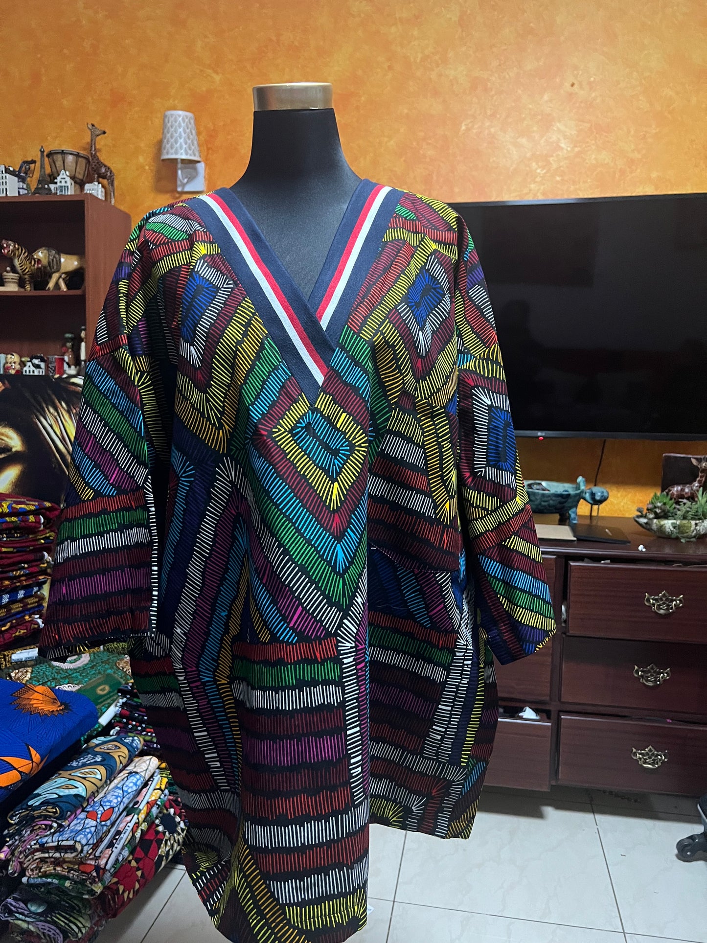 KD - African print Pullover