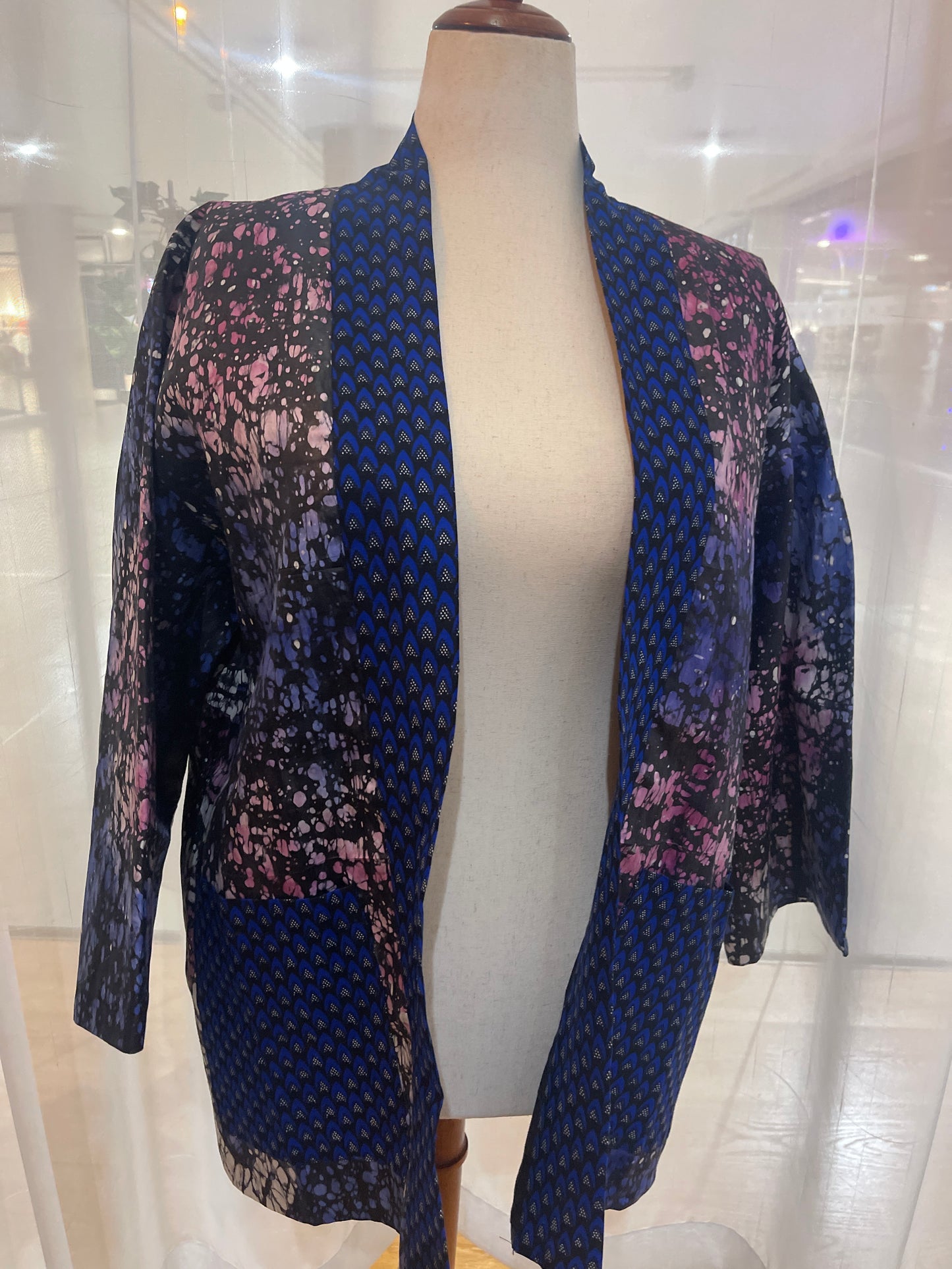 Kosi - African print and Adiré mix Kimono Jacket