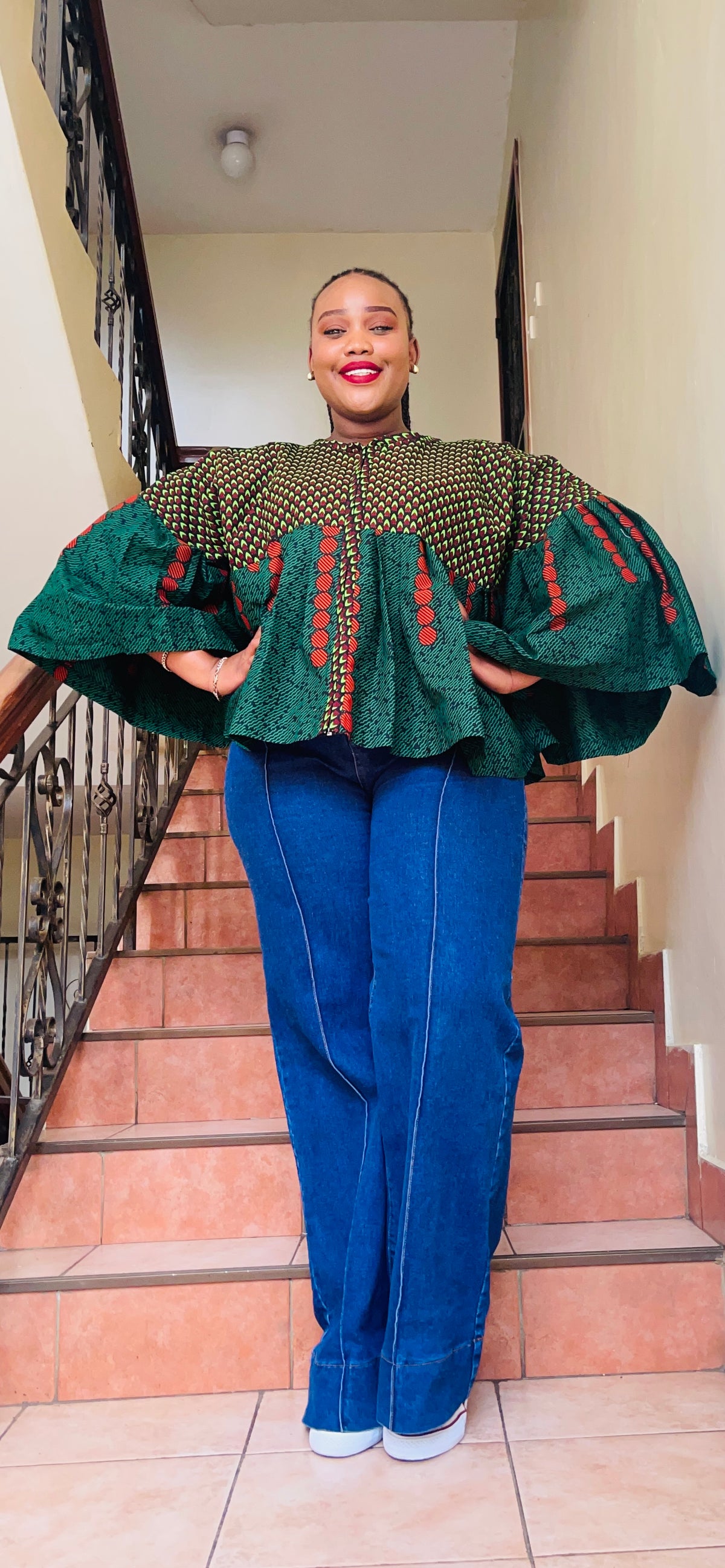 VF - African print mix Butterfly Jacket