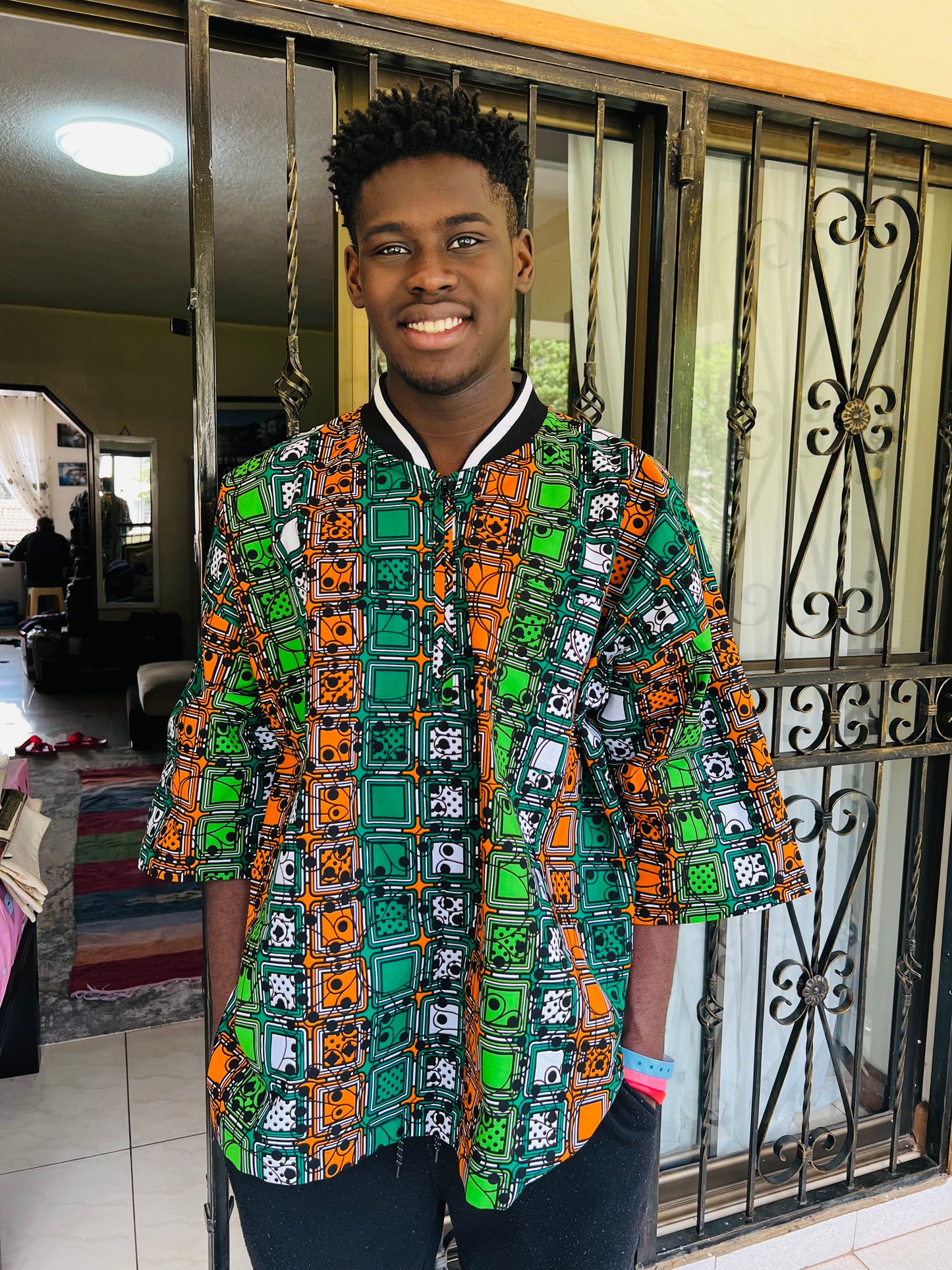 DA - African print Pullover