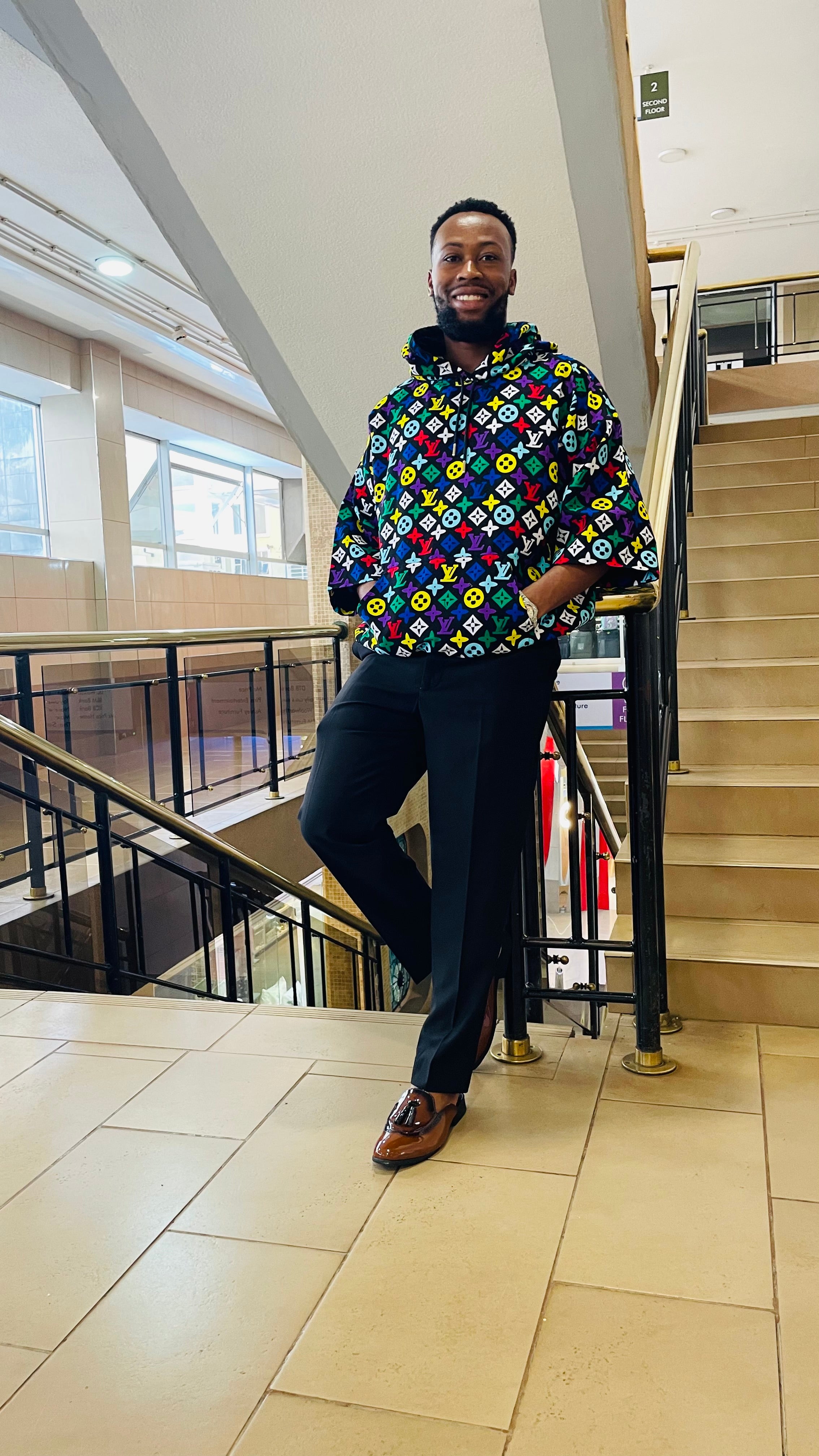 Buga Men's Hoodie- African print – Vikkie Oh Atelier Ltd.