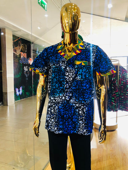 Buzor - African Print mix Malibu Shirt