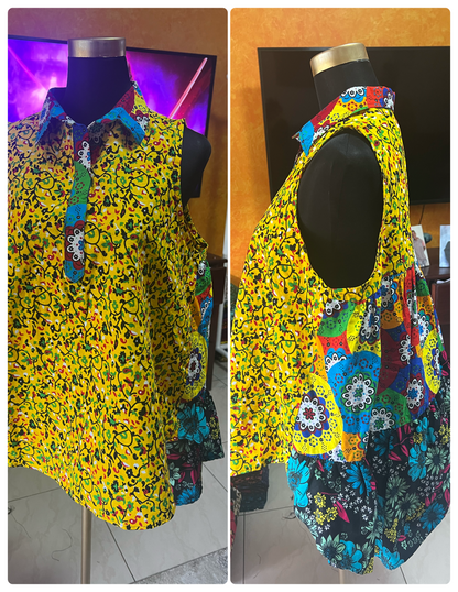 Fay- African print top