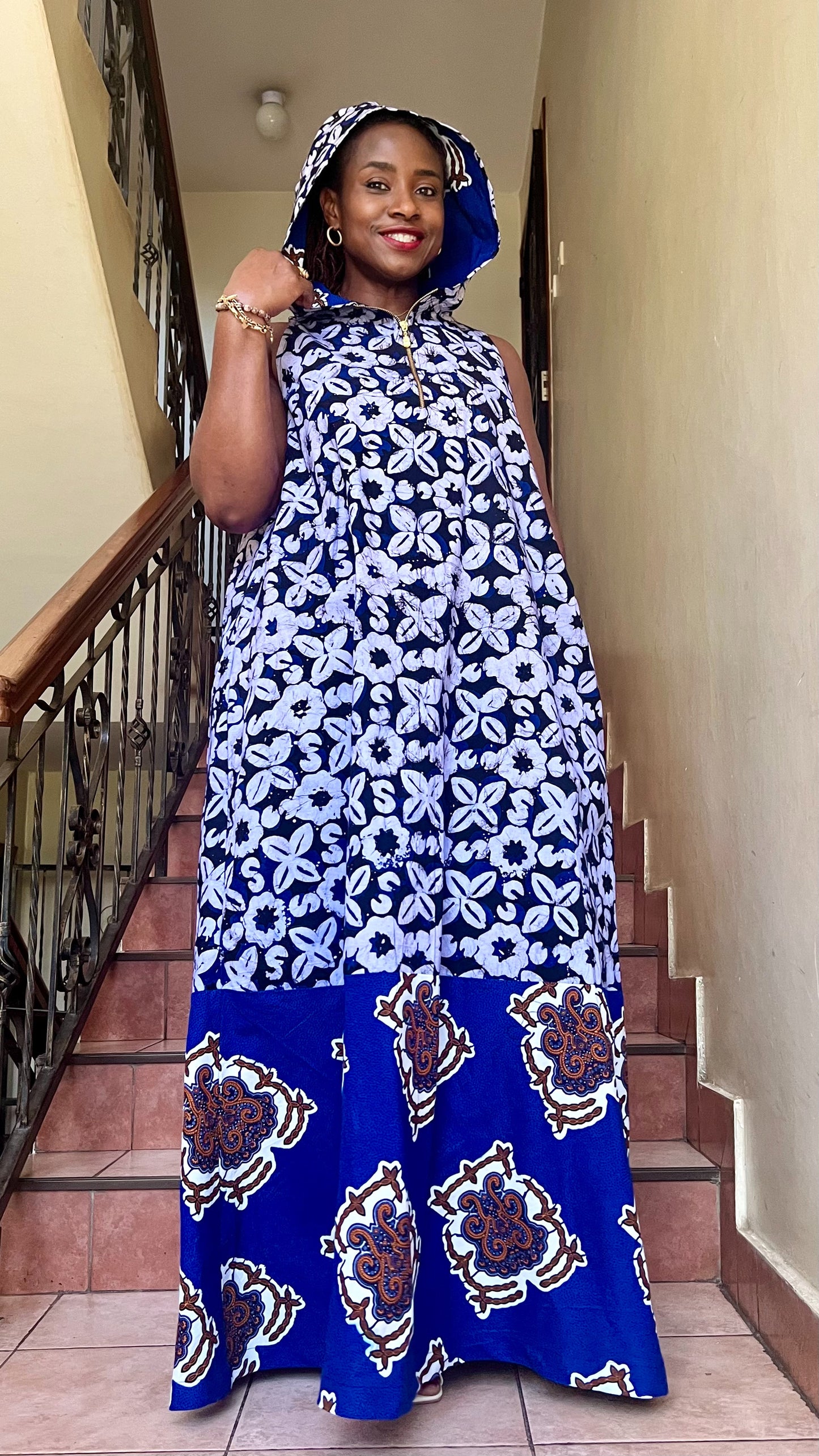 Oreke - African print and Batix mix dress