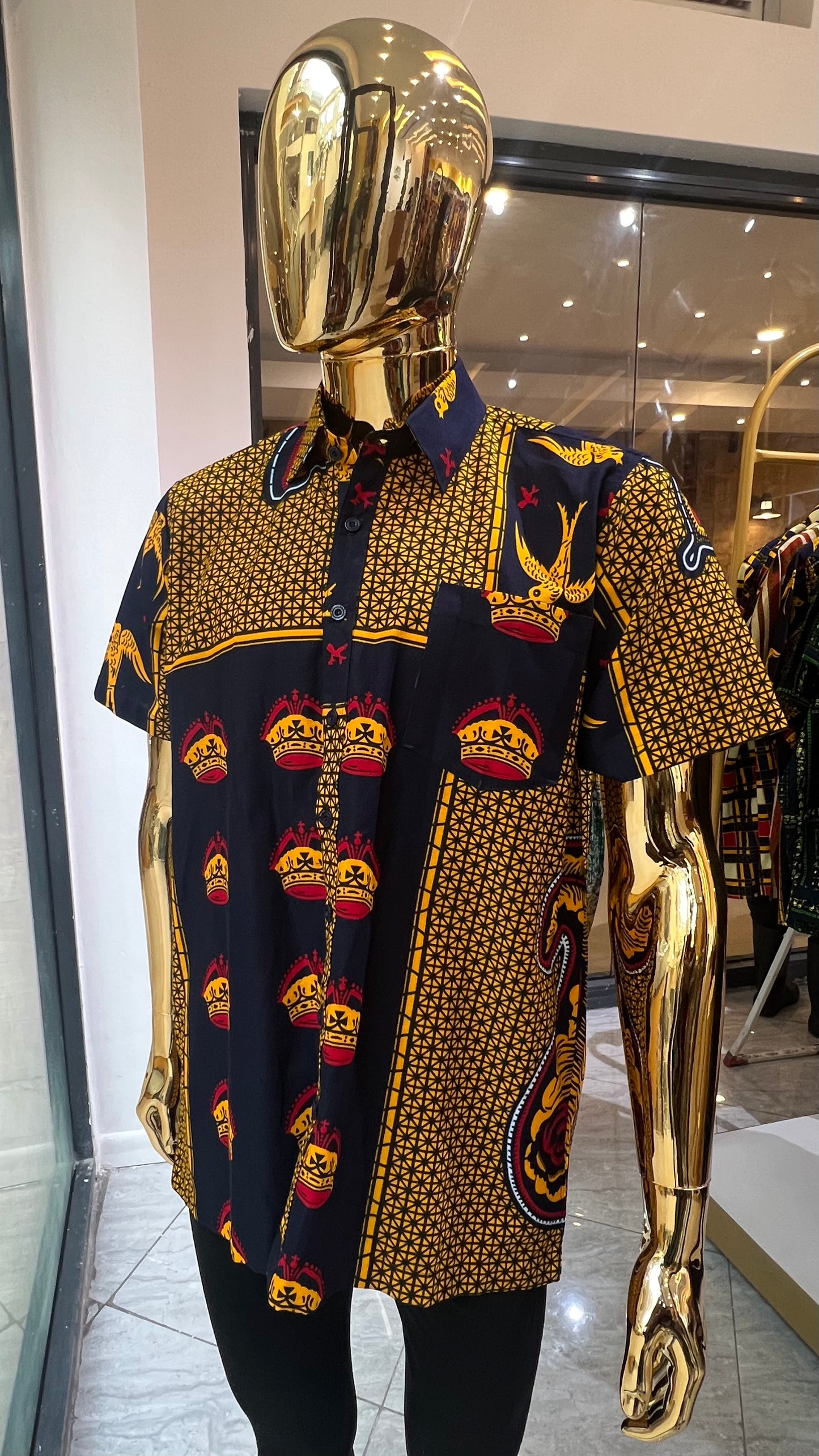 Edu - African print shirt