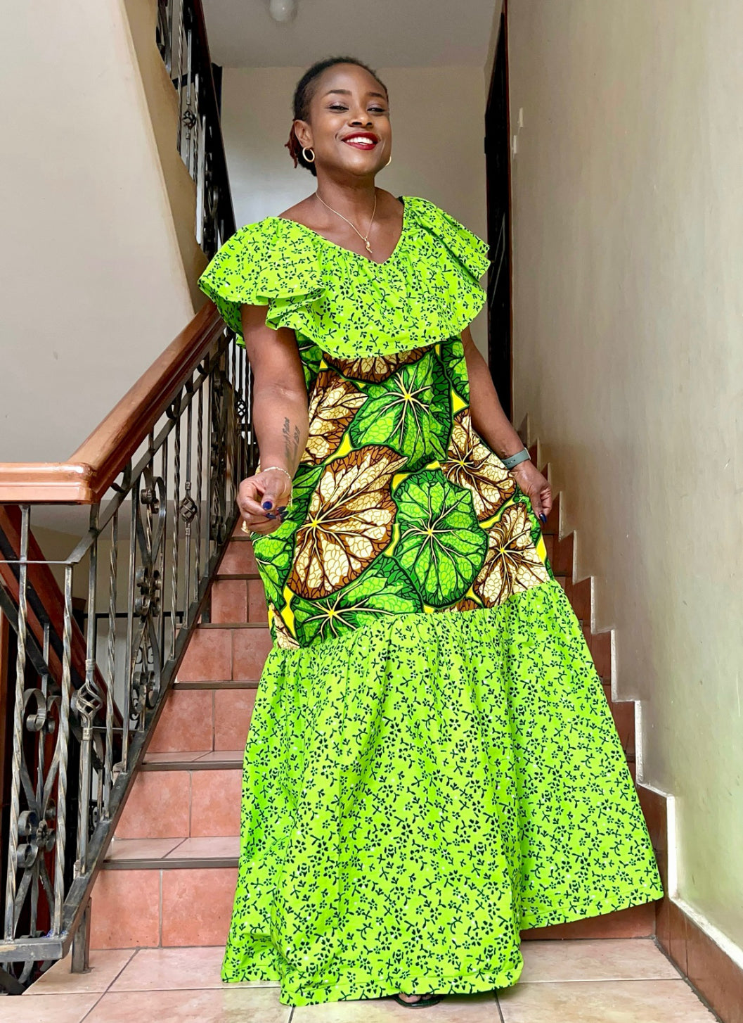 Malindi - African print mix dress