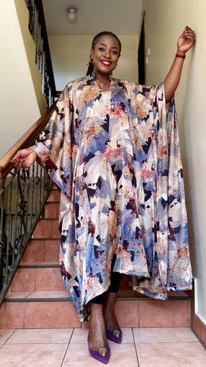 Aisha - Silk bubu with hidden waist tie.