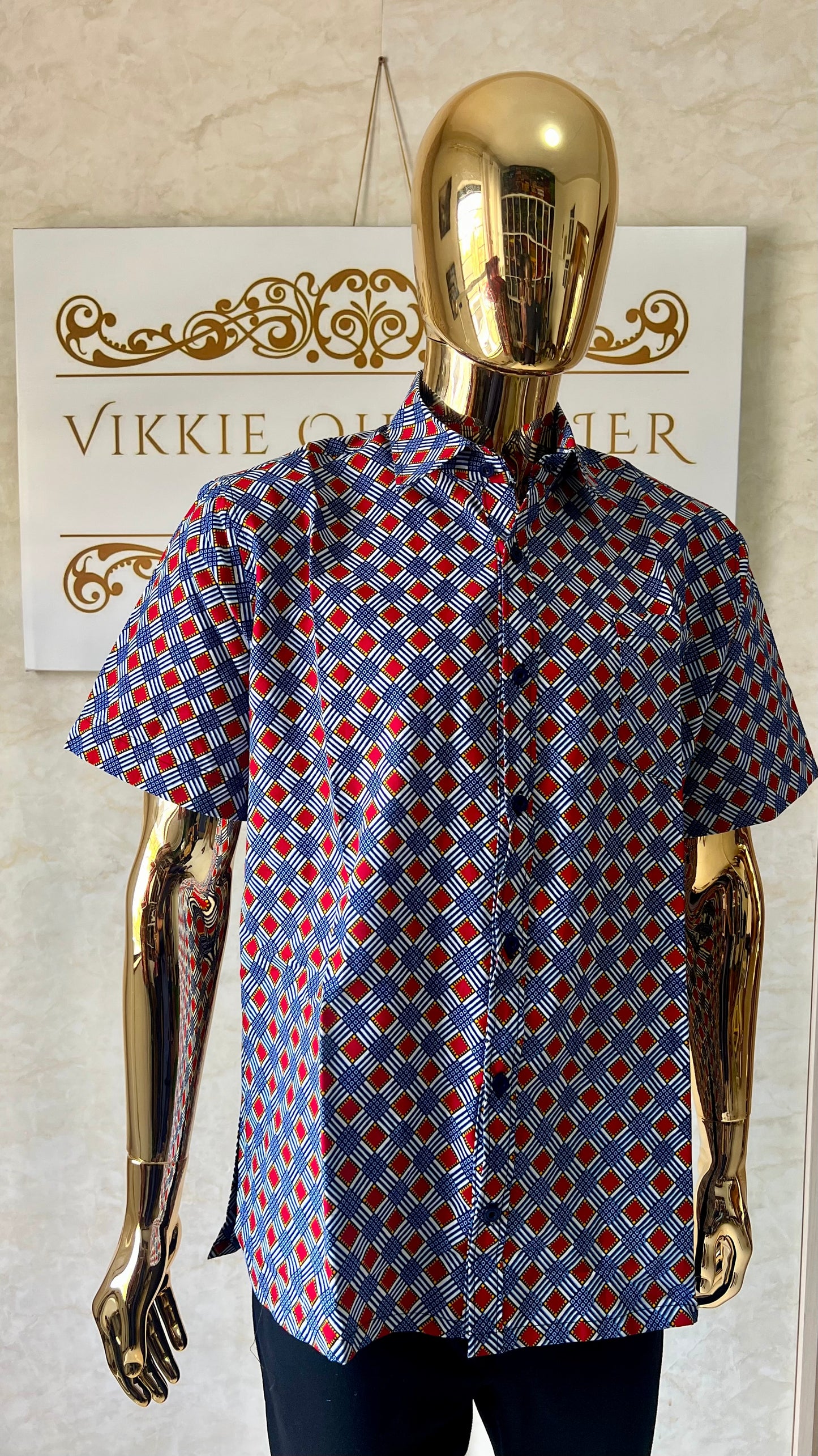 Edu - African print shirt