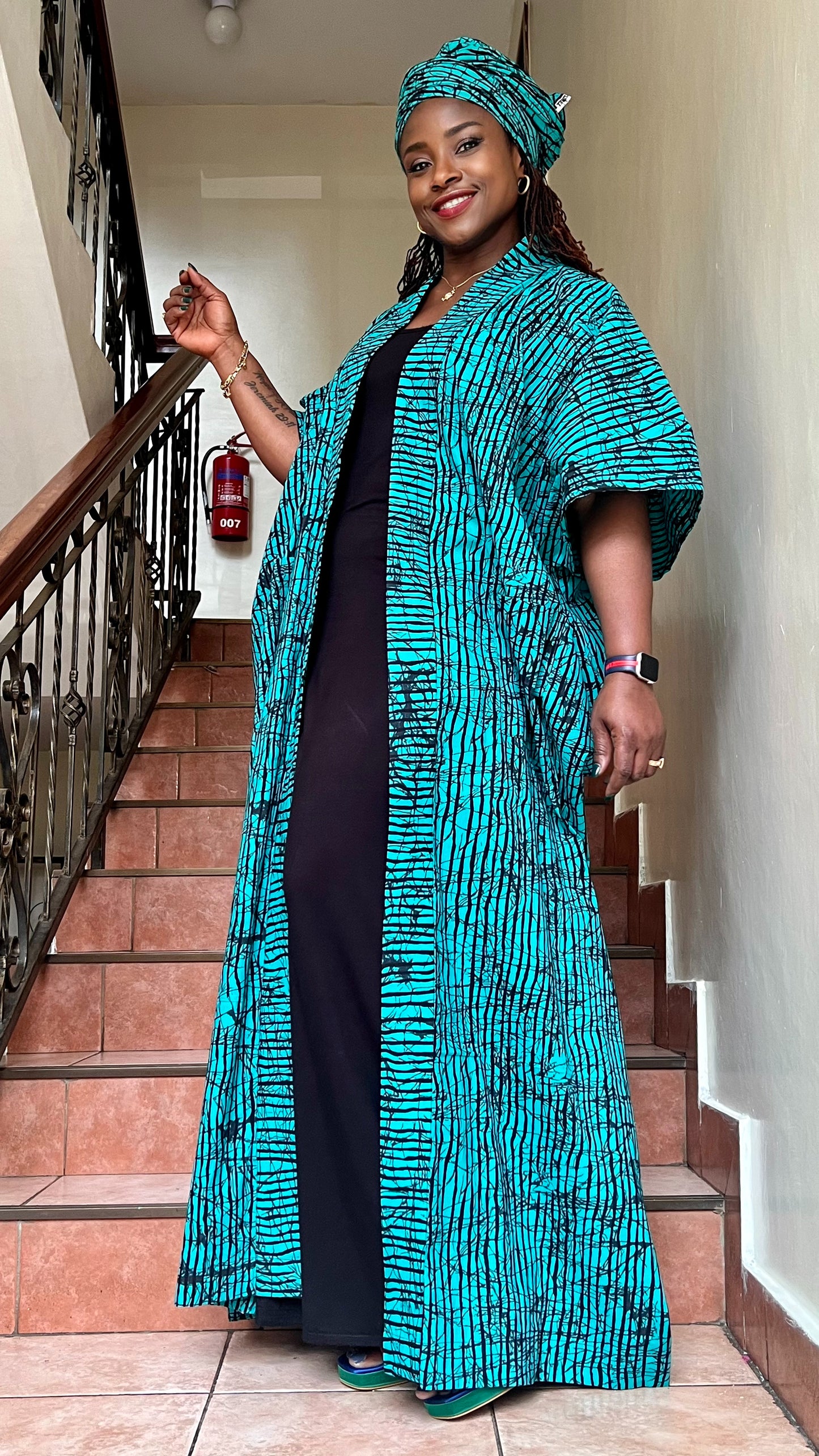 Mono Kimono Long - African Print