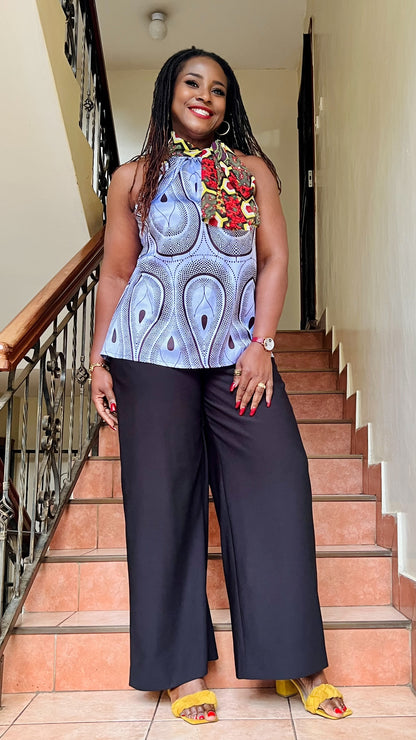 Belle - chiffon and silk top