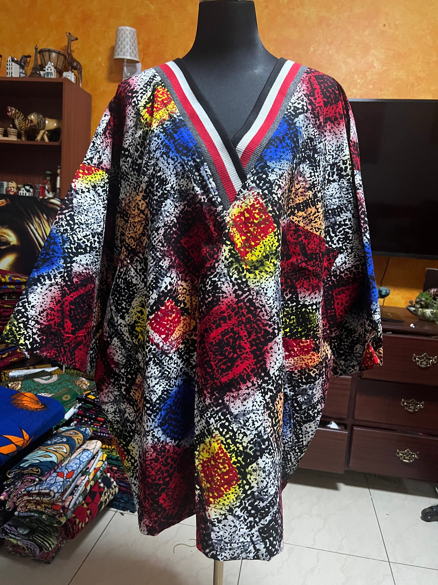 KD - African print Pullover