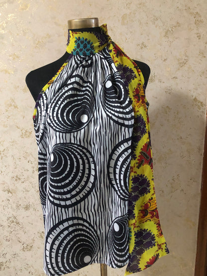 Belle - chiffon and silk top
