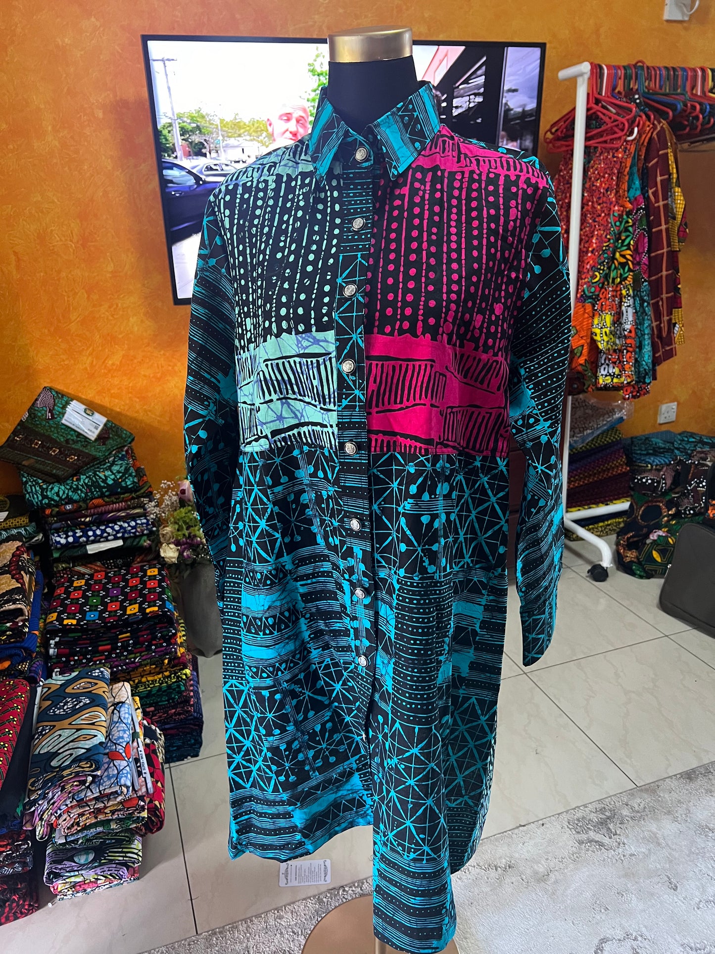 Dire - African print Shirt Dress