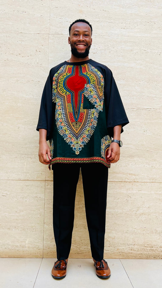 Ovie- African Print & Jersey Mix