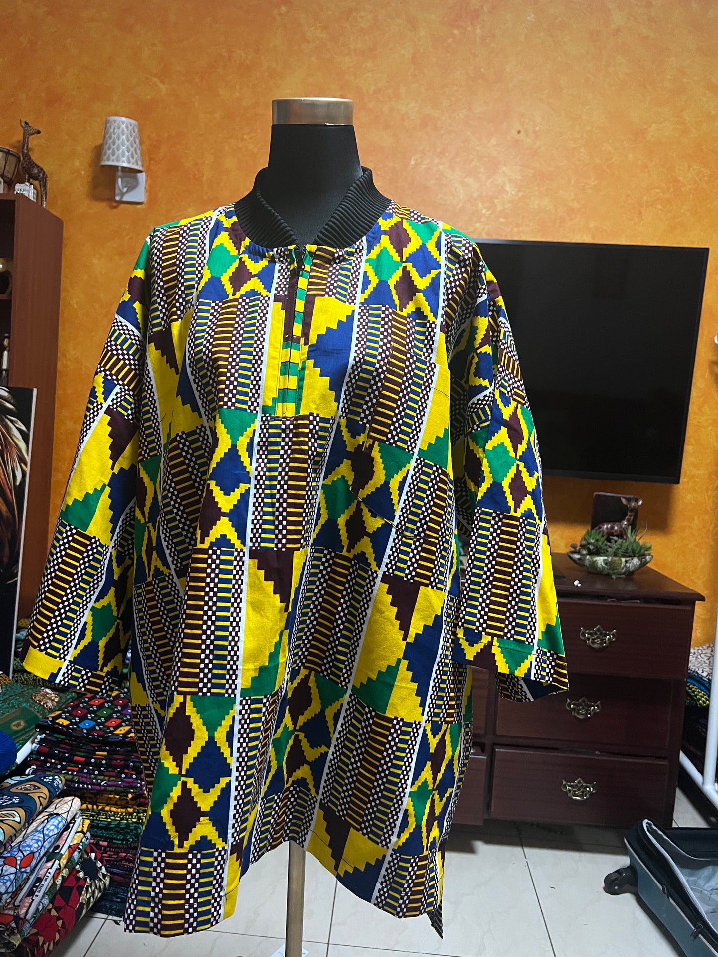 DA - African print Pullover