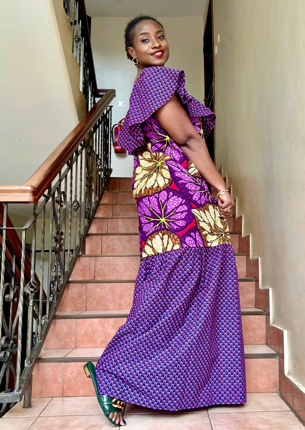 Malindi - African print mix dress