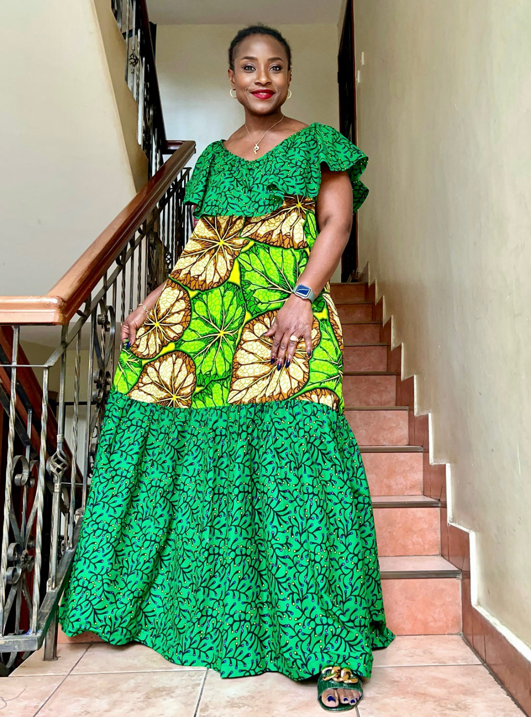 Malindi - African print mix dress