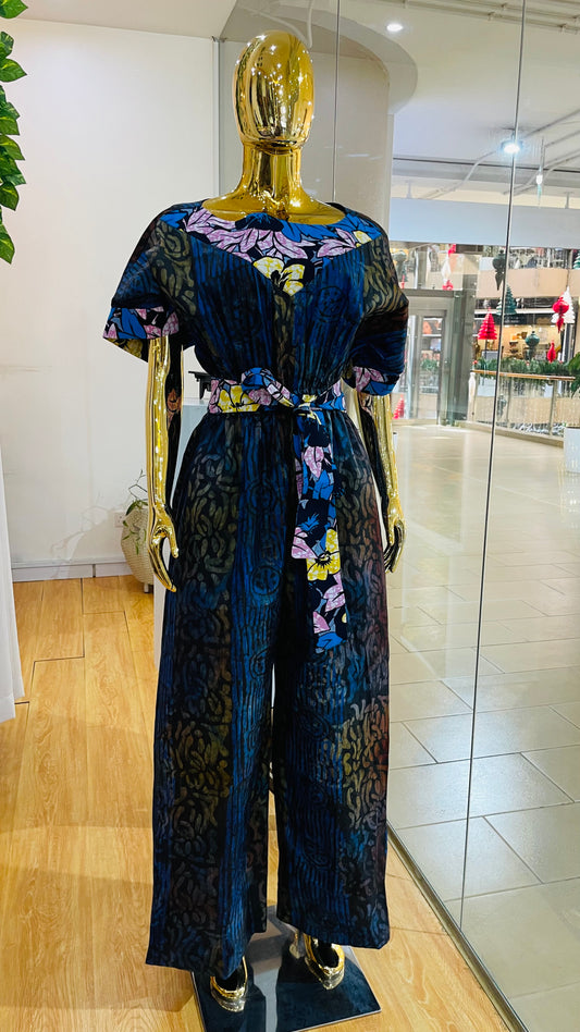 Kai - African print and Adiré mix Jumpsuit