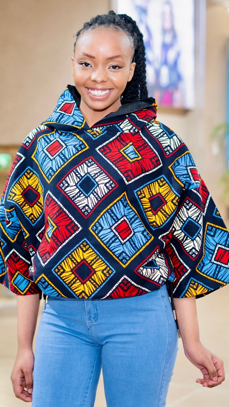 Buga - African Print Ladies Hoodie