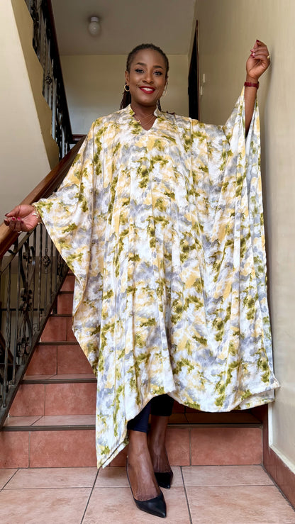 Aisha - Silk bubu with hidden waist tie.