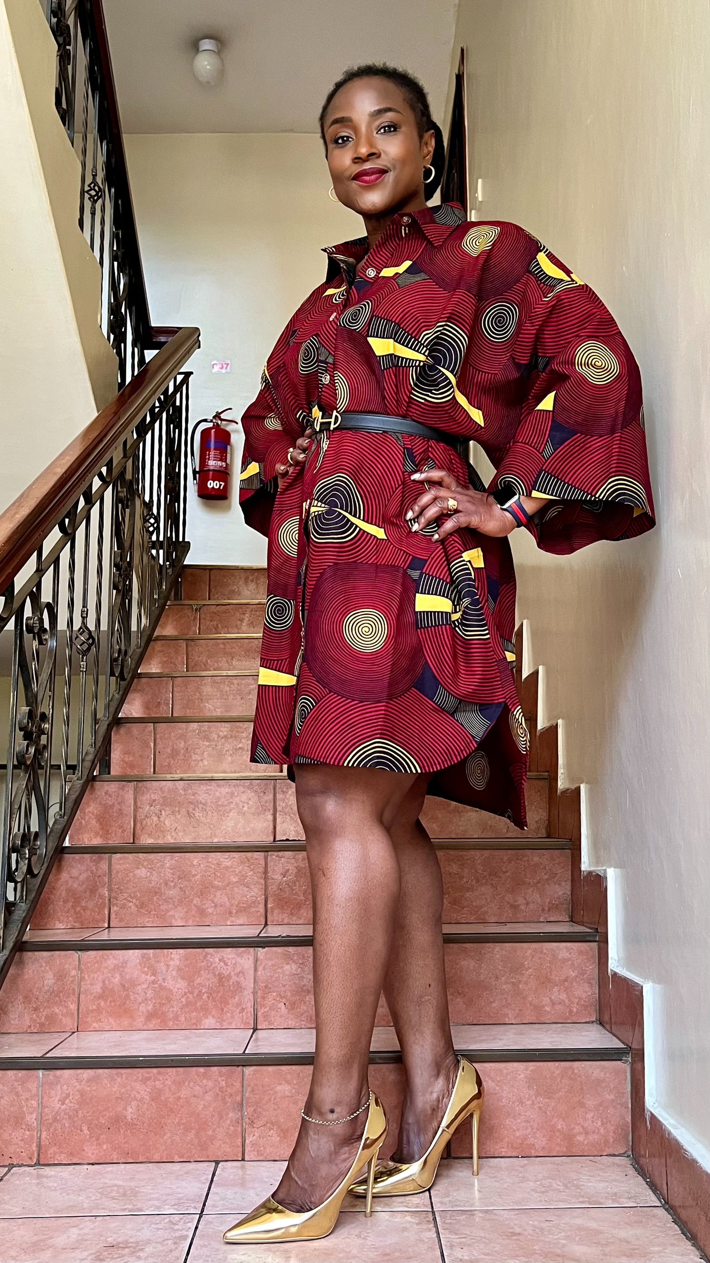 Buga - African print shirt dress